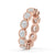 Lab grown oval wedding band crafted for sustainable luxury and sparkling brilliance.
