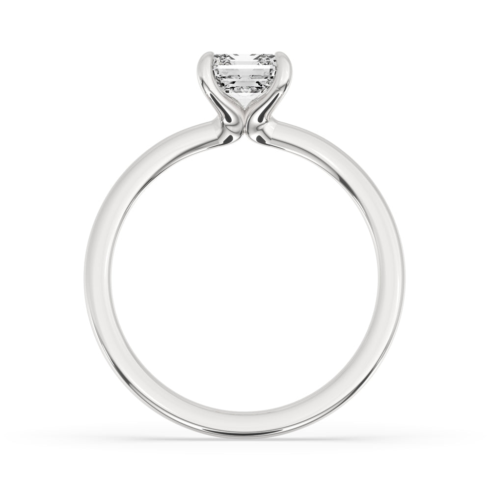 4 prong oval engagement ring with a 2 carat solitaire diamond, offering a classic yet modern look.
