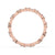Elegant bubble band crafted with handmade jewelry techniques and sparkling round brilliant diamonds.