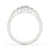 2 carat round cut diamond ring in a claw prong engagement ring style, ideal as a side stone engagement ring.
