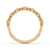 Round cut diamond band crafted in warm yellow gold finish.
