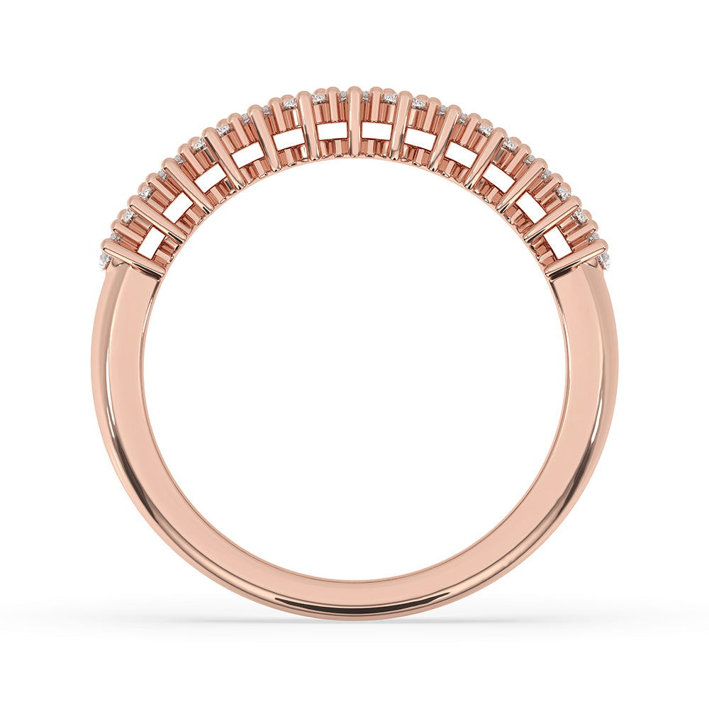 Buy wedding band with shared prong marquise and round cut diamonds full eternity style.
