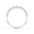 Round rose cut diamond band featuring a delicate prong set design.
