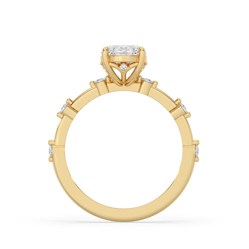Handmade ring featured in a luxury ring box.