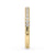 Round cut diamond band sparkling brightly.
