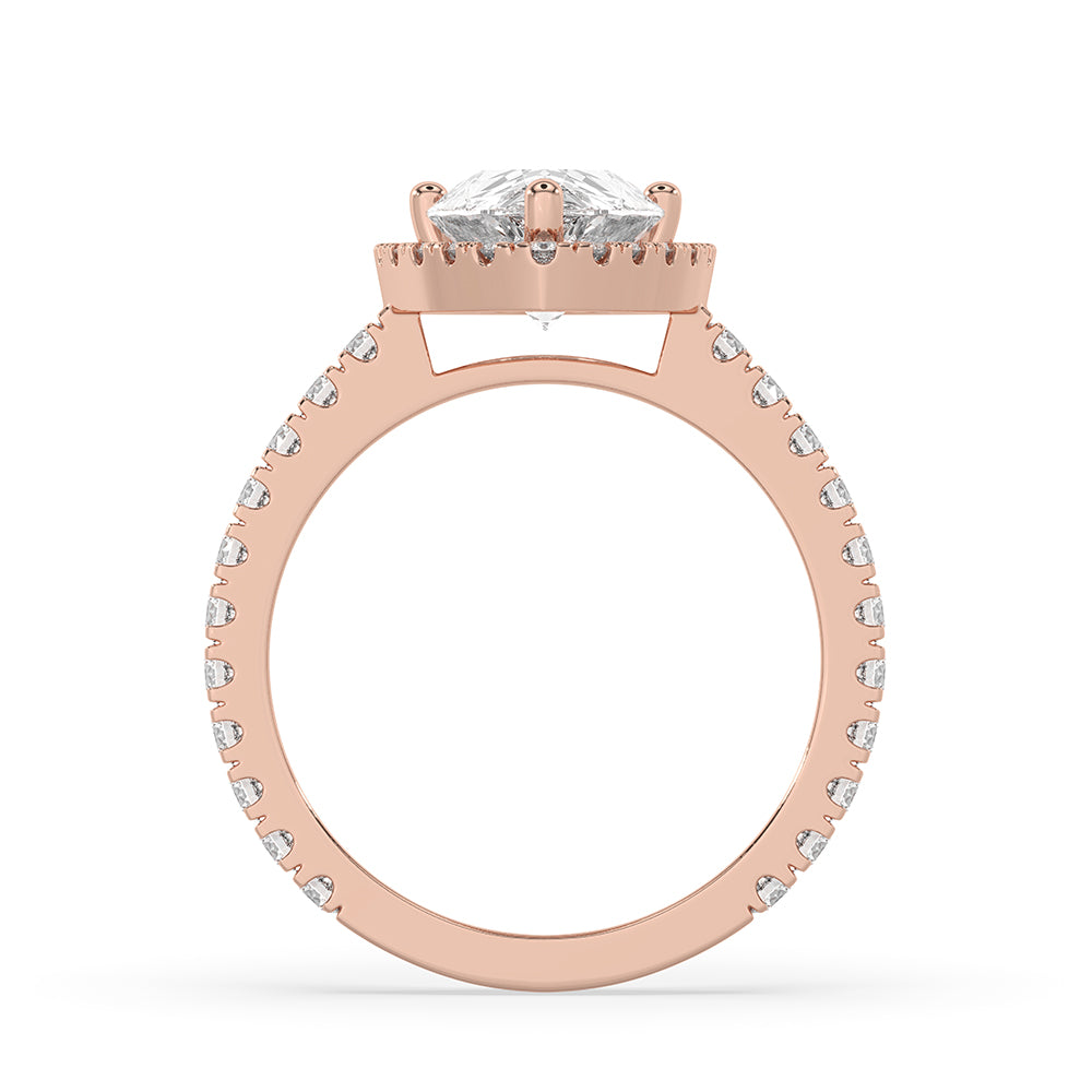 Prong setting ring showcasing a stunning carat diamonds ring.