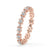 Full eternity band crafted with lab grown diamonds in rose gold.
