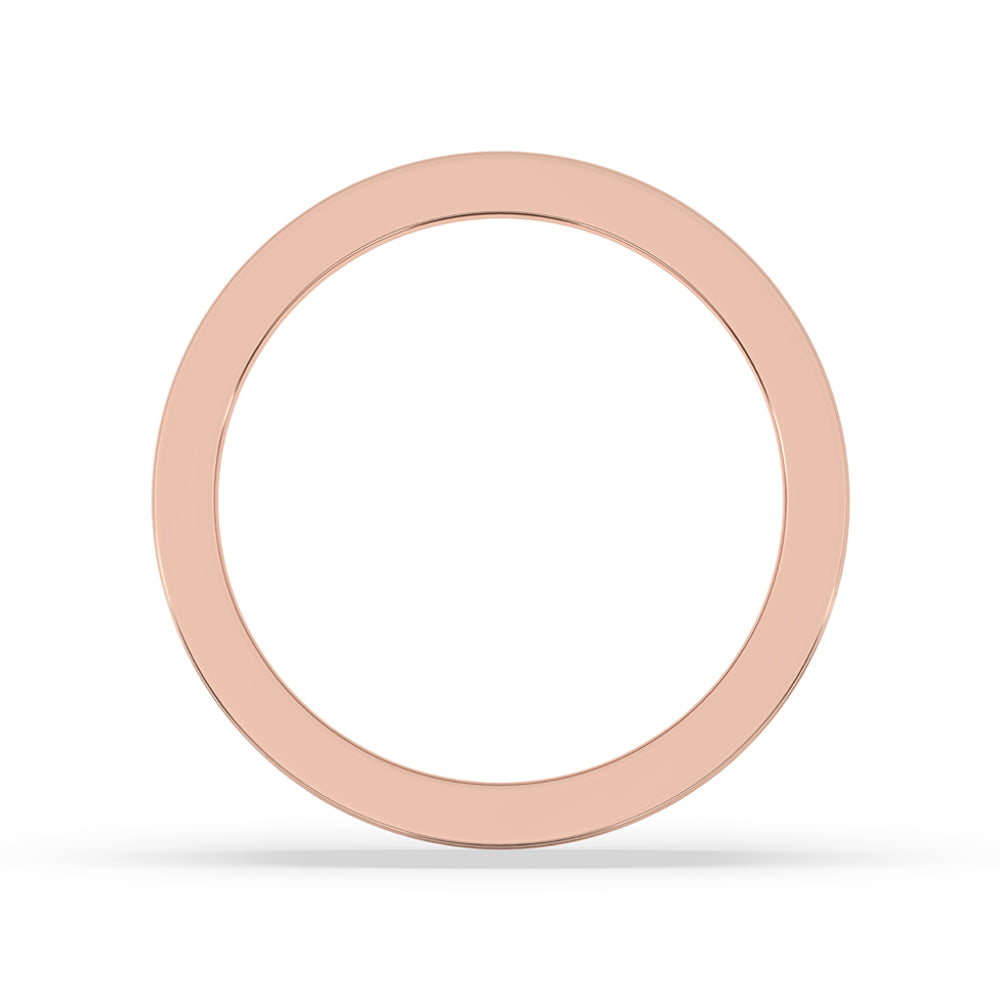 Rose gold jewellery ring featuring a round engagement ring with elegance.
