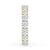 Full eternity band featuring prong set diamonds for extra sparkle.

