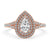 Split Shank Engagement Ring With Double Halo