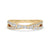 Criss Cross Wedding Band crafted with baguette and round cut diamonds.
