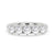 Rose cut diamond band in white gold.
