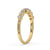 Half eternity diamond band featuring brilliant stones around the band’s front.
