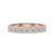 7 Stone Diamond Band designed with round cut diamond band and half eternity band.
