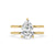 Pear diamond engagement ring with a stunning design.