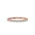 Half eternity wedding band with a stunning half eternity band design.
