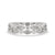 White Gold Eternity Band designed with lab grown round cut diamonds.
