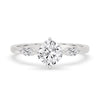 White Gold Engagement Ring with a classic setting for modern style
