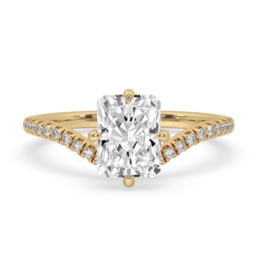 Upside Down Diamond Ring featuring a bold and modern design

