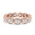 Oval bezel wedding band with a sleek and modern design, perfect for timeless elegance.