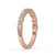 Elegant round cut diamond band with prong settings for a timeless look.
