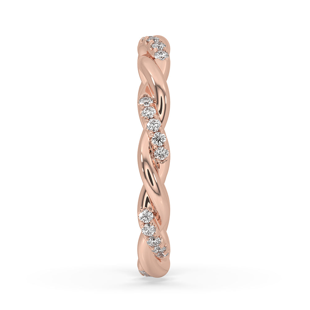 Custom wedding band made to match your unique love story using carat diamonds.
