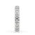 Round diamond wedding band in a full eternity band style.
