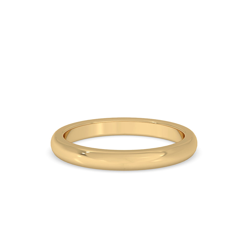 Plain Gold Wedding Band with a timeless design.