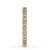Half eternity wedding band featuring round cut diamonds.
