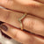 Handmade Art Deco band with plain polished finish details

