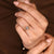 Oval lab diamond ring with vintage milgrain detailing finish
