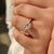 Filigree Engagement Ring with Round Old European Diamond