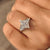 Lab grown dutch marquise diamond ring with V prongs.
