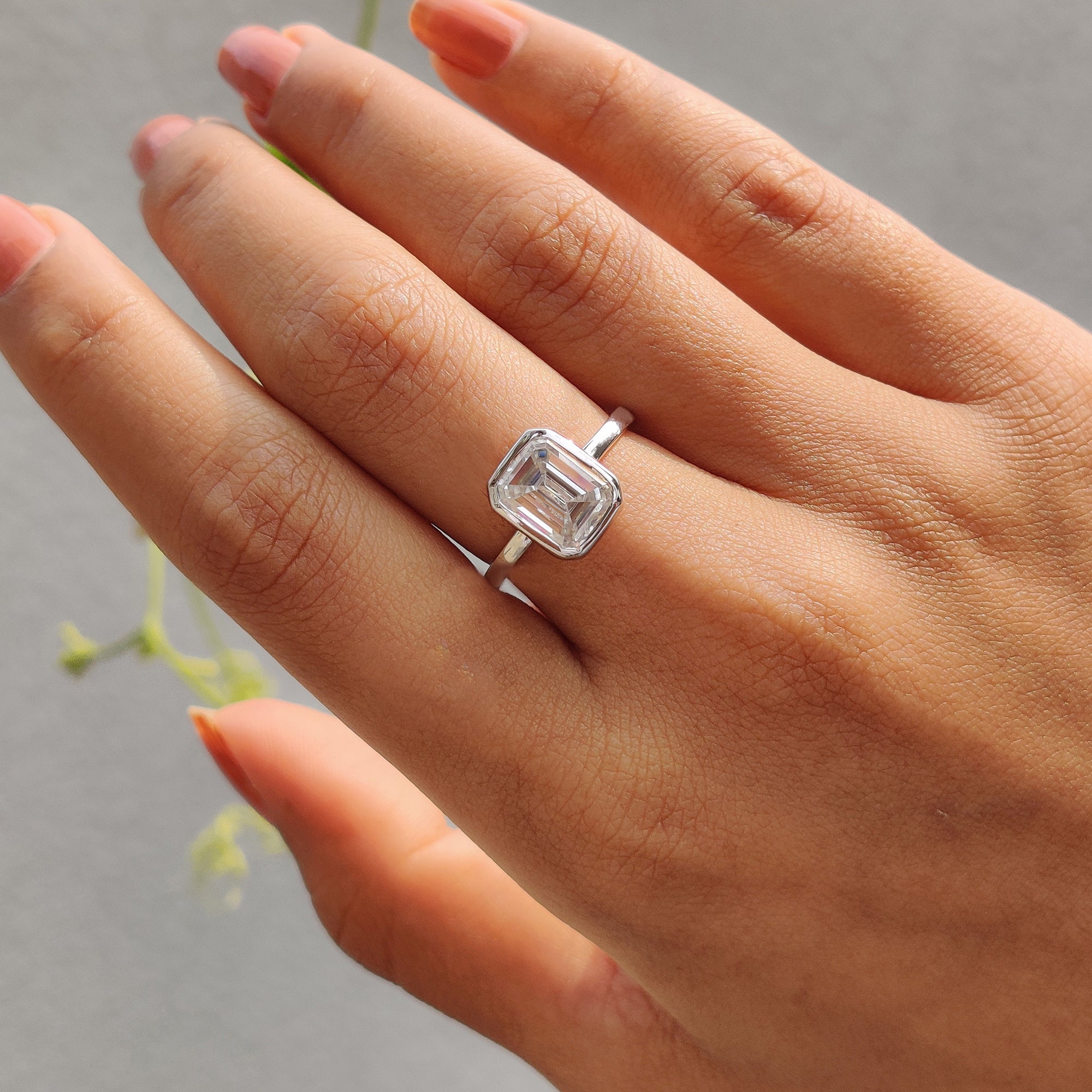 A custom engagement ring designed to your taste.
