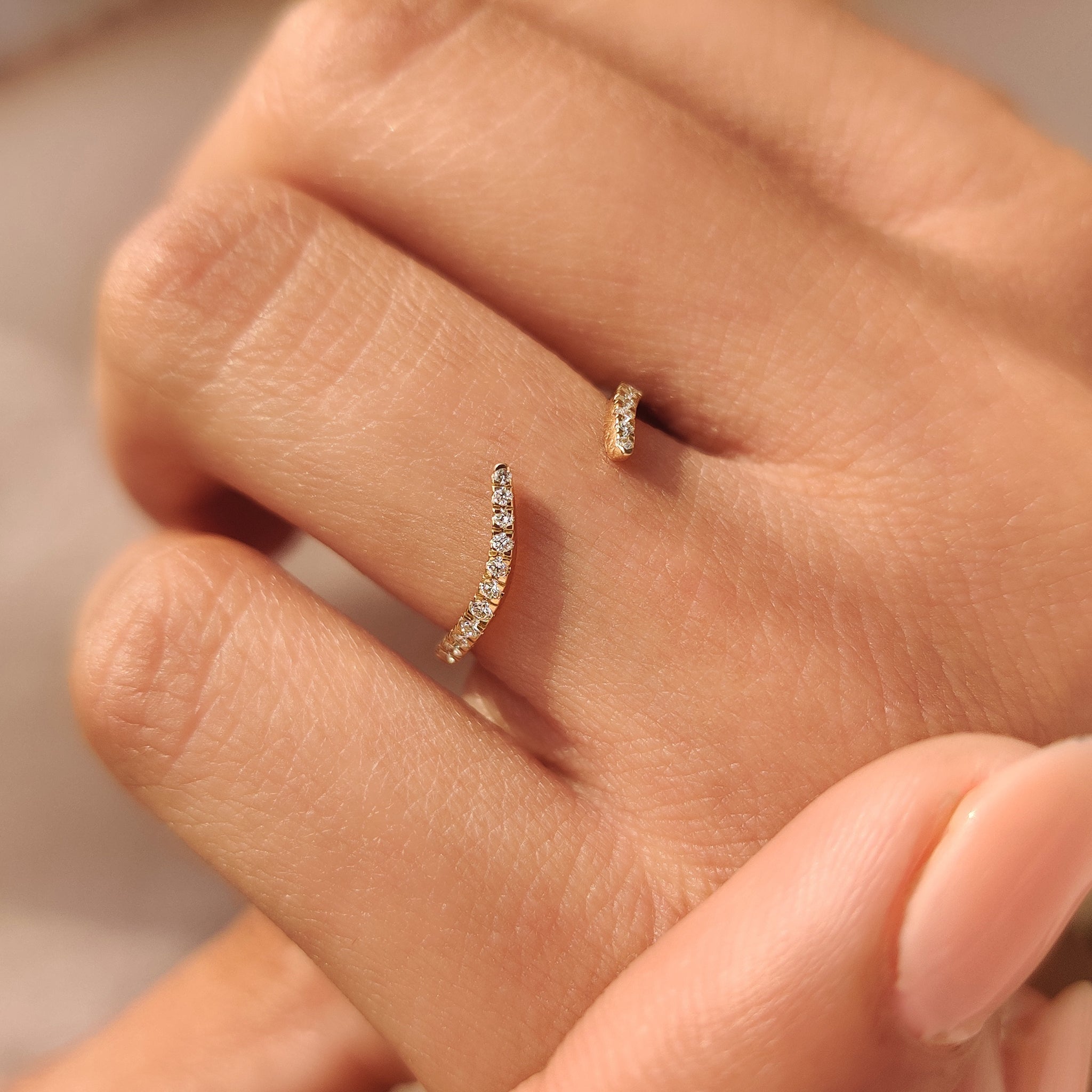 Open gap wedding band crafted by hand for daily wear
