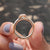 Handmade jewelry with rose gold design.