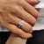 Cushion Cut Hidden Halo Engagement Ring