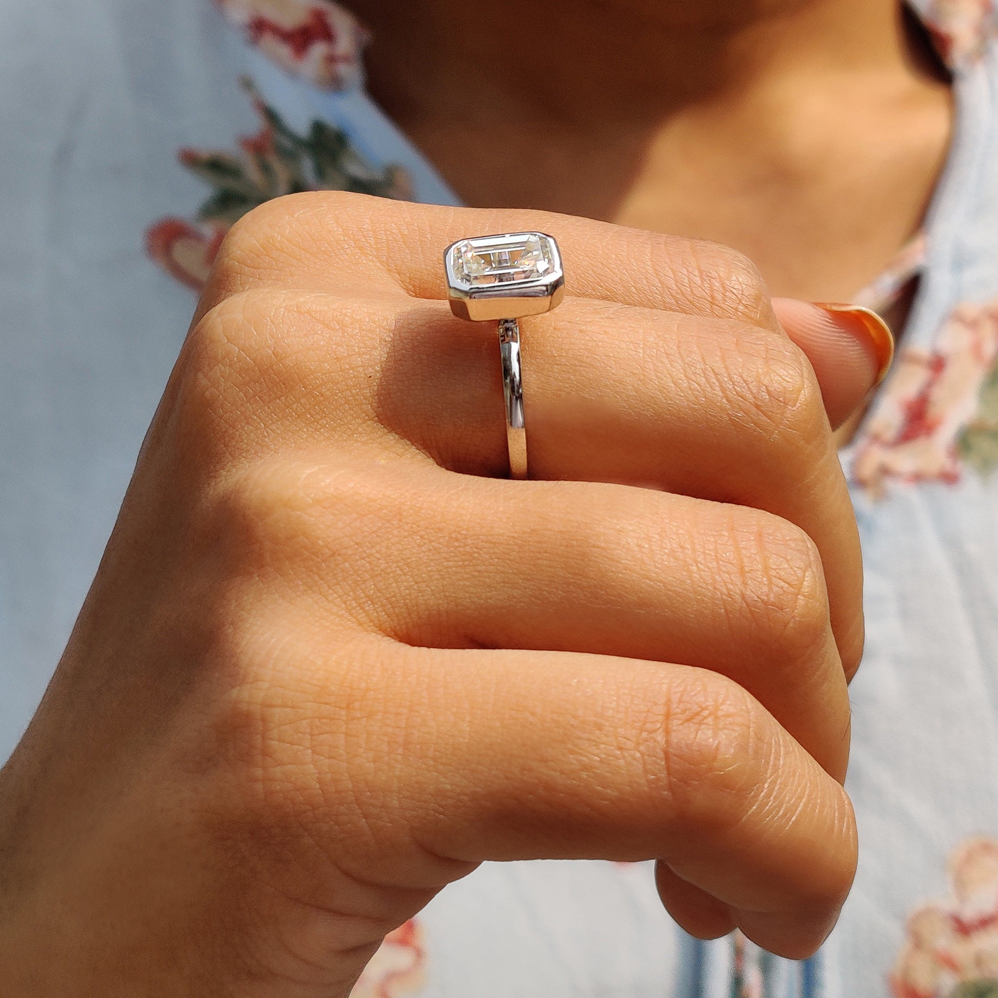 This carat diamonds moissanite jewelry is crafted with care.