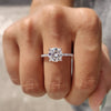 Pave setting ring designed to enhance brilliance and elegance.