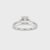 Cathedral Engagement Ring With Pave Band
