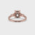 Cushion Cut Diamond Ring - Three Stone Design