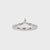 Stackable Curved Wedding Band In White Gold