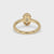 Baguette And Round Diamond Cluster Halo Engagement Ring