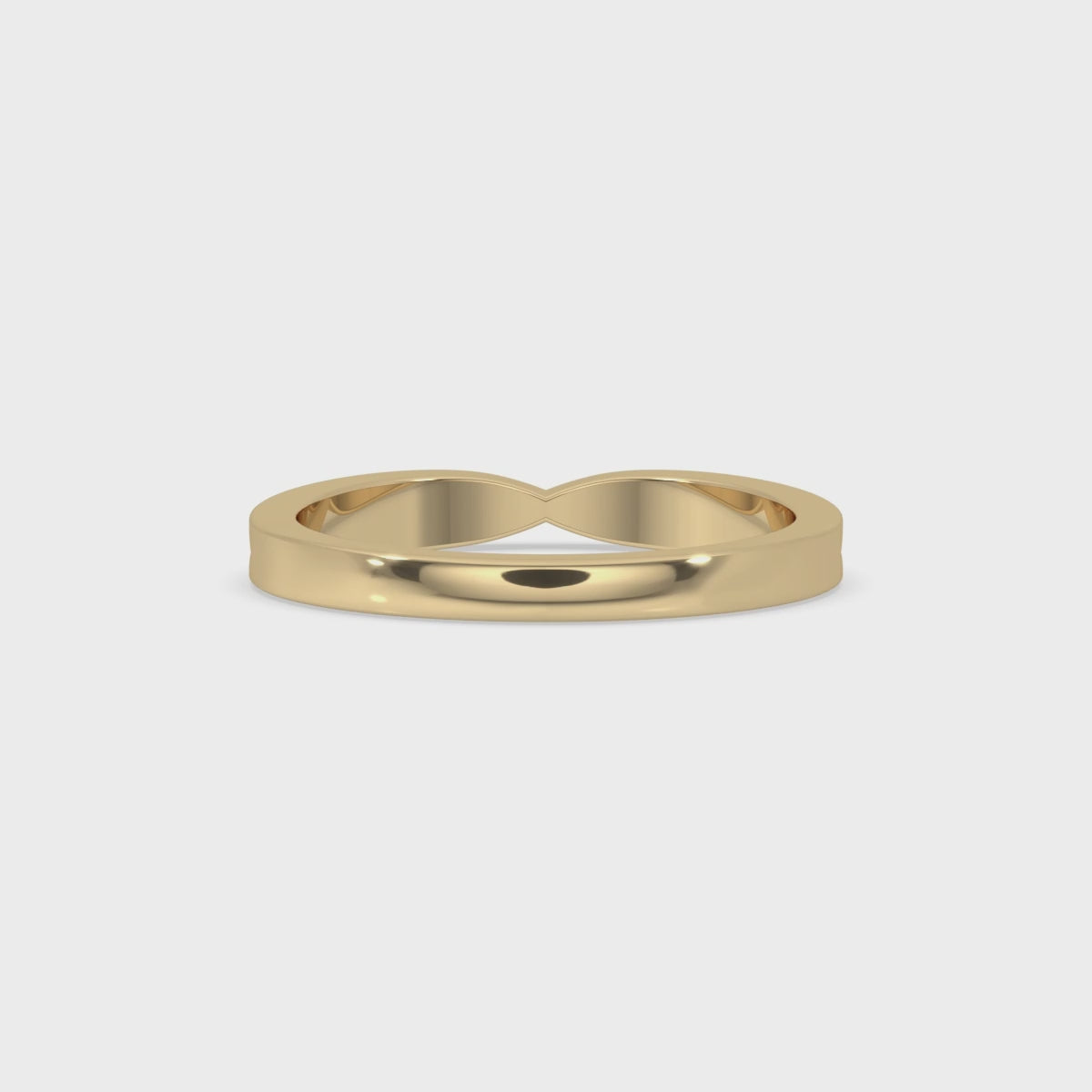 Tapered Pave Wedding Band