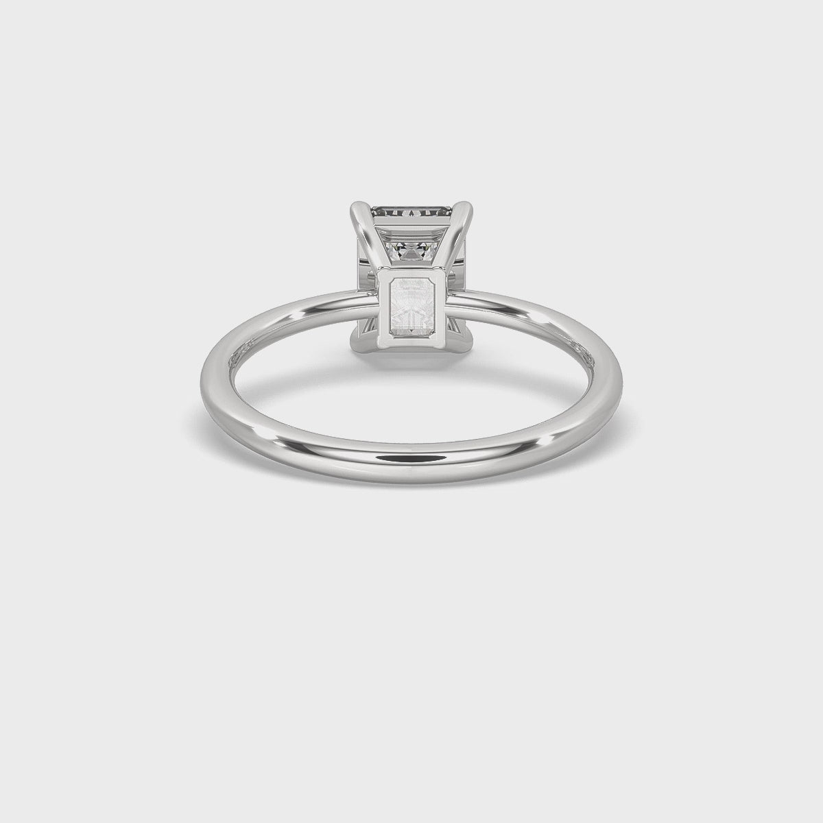Emerald Cut Solitaire Ring