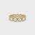 Round Rose Cut Bezel Set Eternity Band
