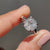 Moisenite ring captures vibrant fire with lovely brilliance.