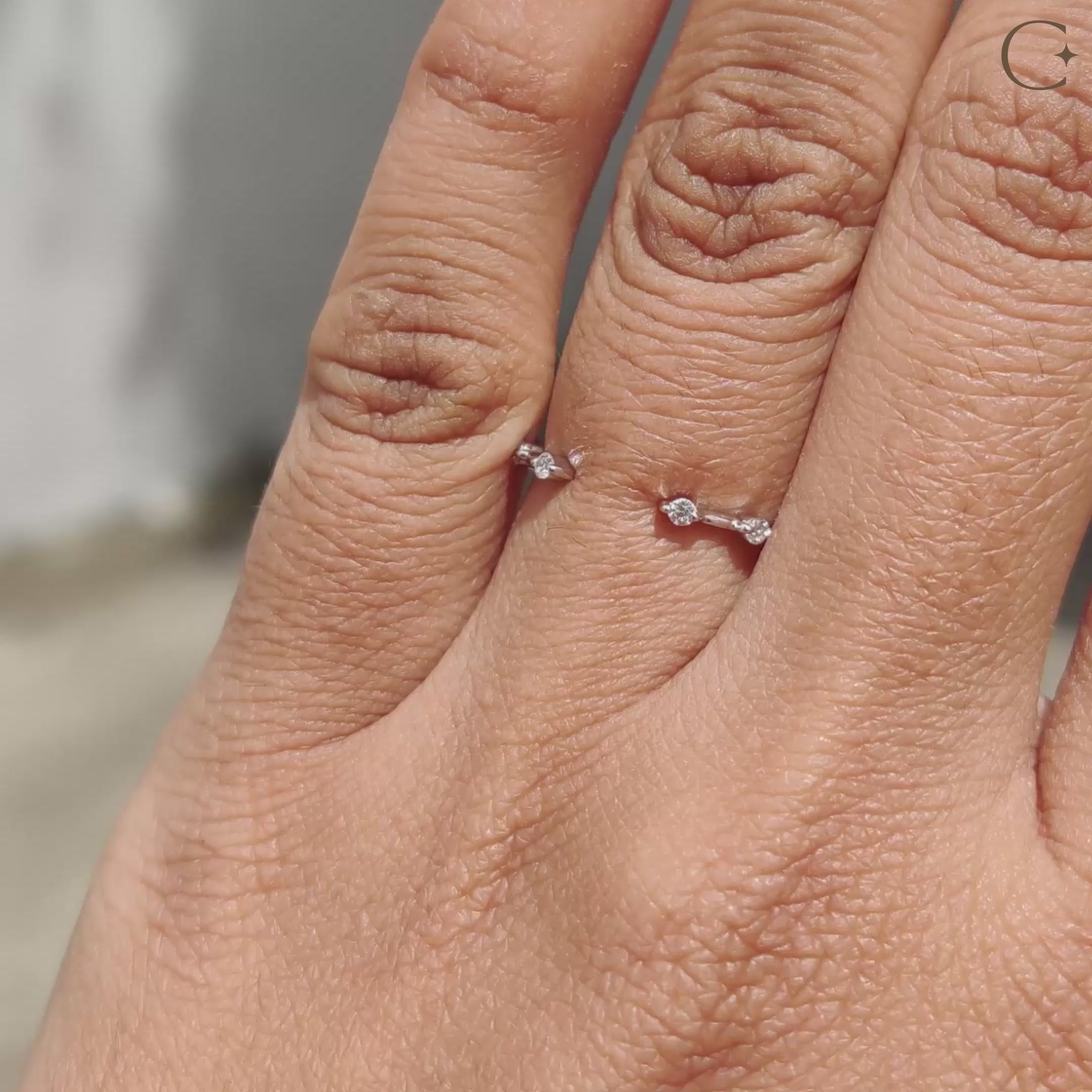 Distance Pave Set wedding band with a sleek and stylish appeal.
