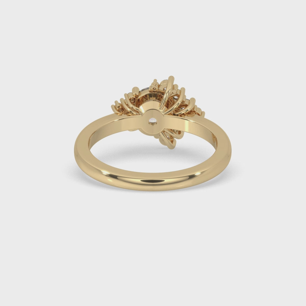 Round Cut Cluster Diamond Ring