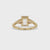 Yellow Gold 3 Stone Diamond Engagement Ring